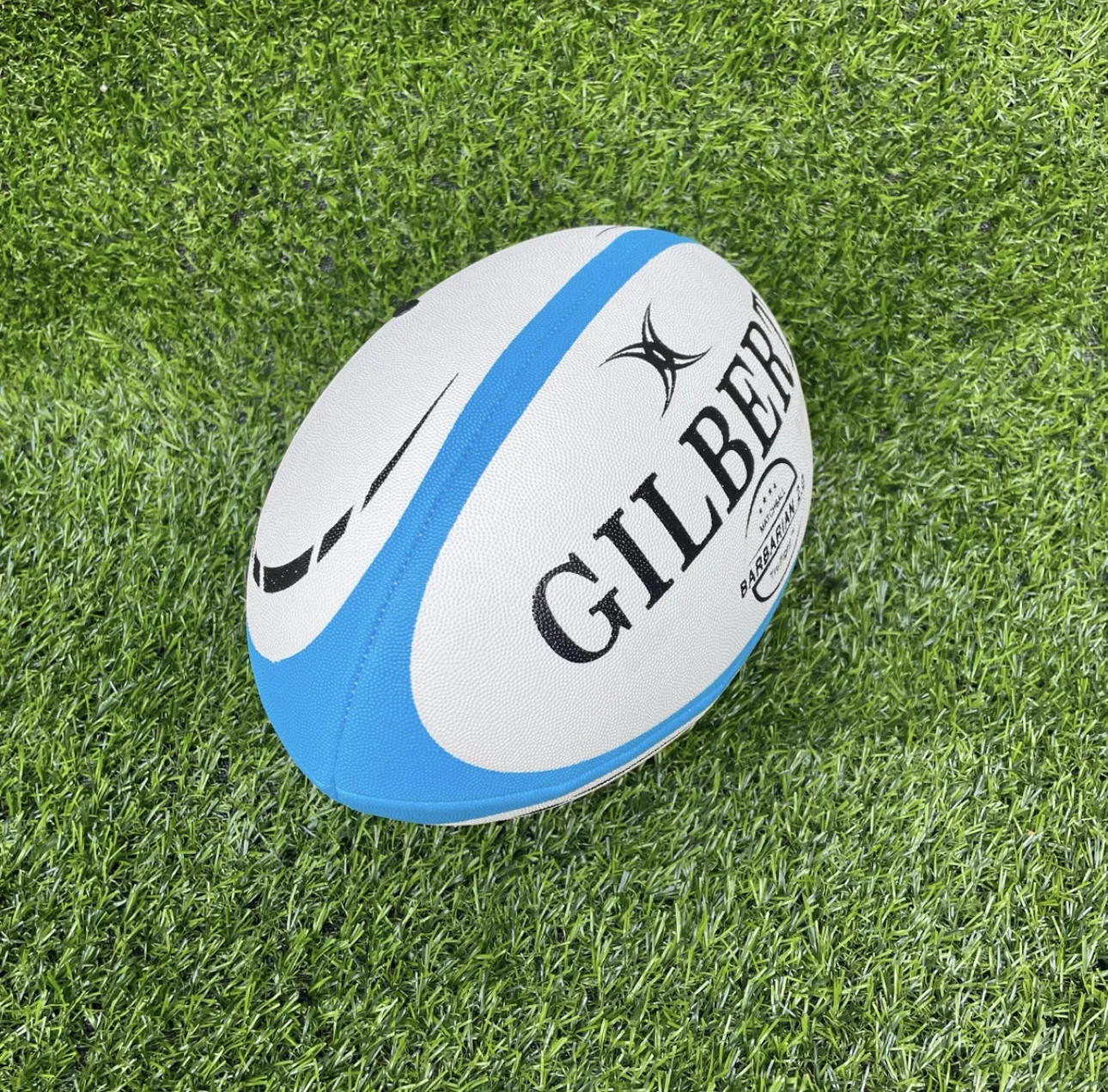 Rugby training ball view