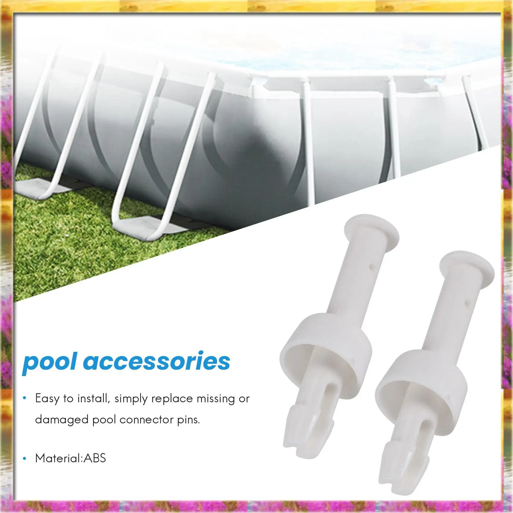 

Y30A 20 шт., штифты для соединения бассейна из АБС-пластика, 6 см/2,36 дюйма, уплотнения для набора крышек для запасных частей для бассейна Intex 28270-28273