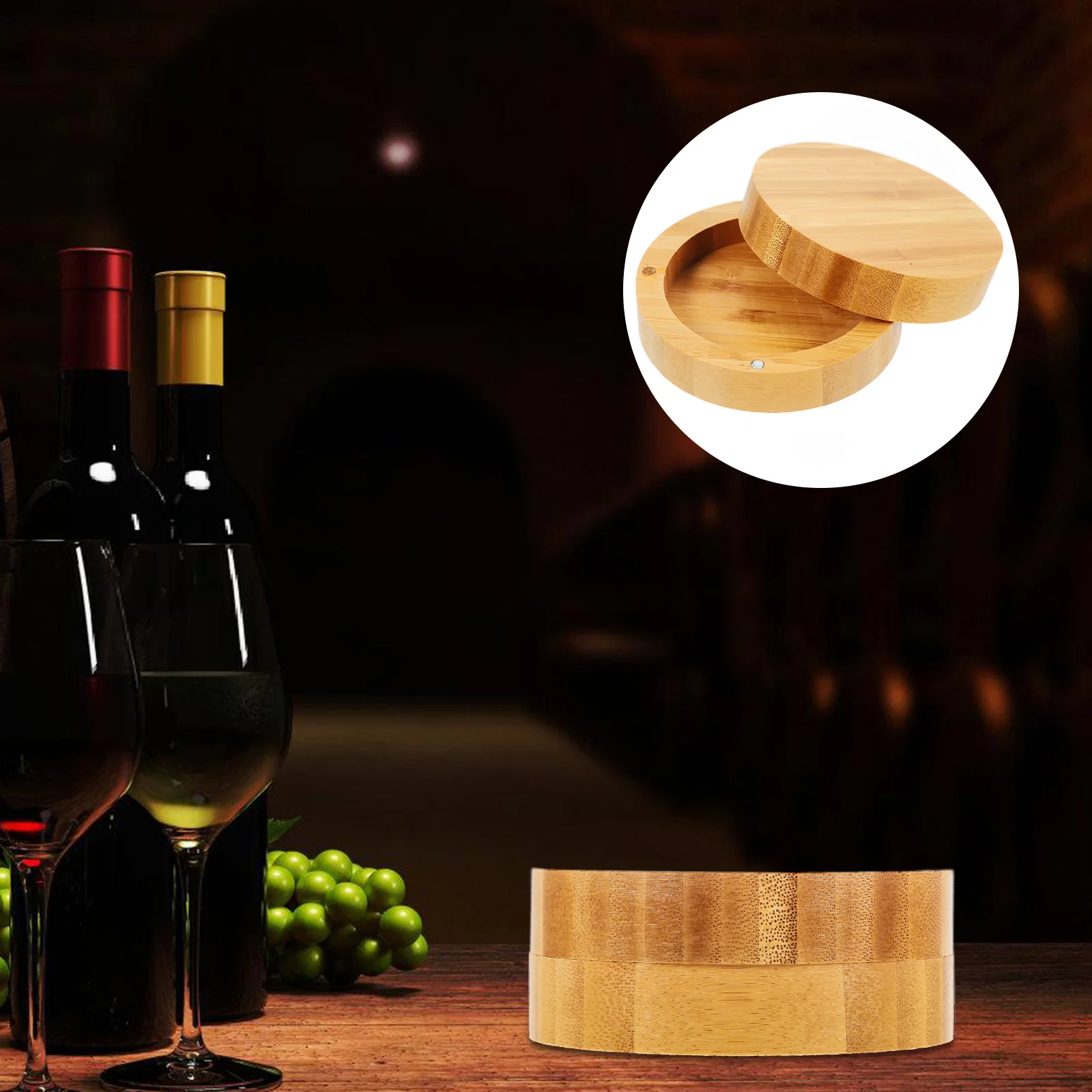 

Box for Glass Container Kit Boxes Lids Accessories Bartender Cocktail Glass Salt Rim Home Bar Tools Portable
