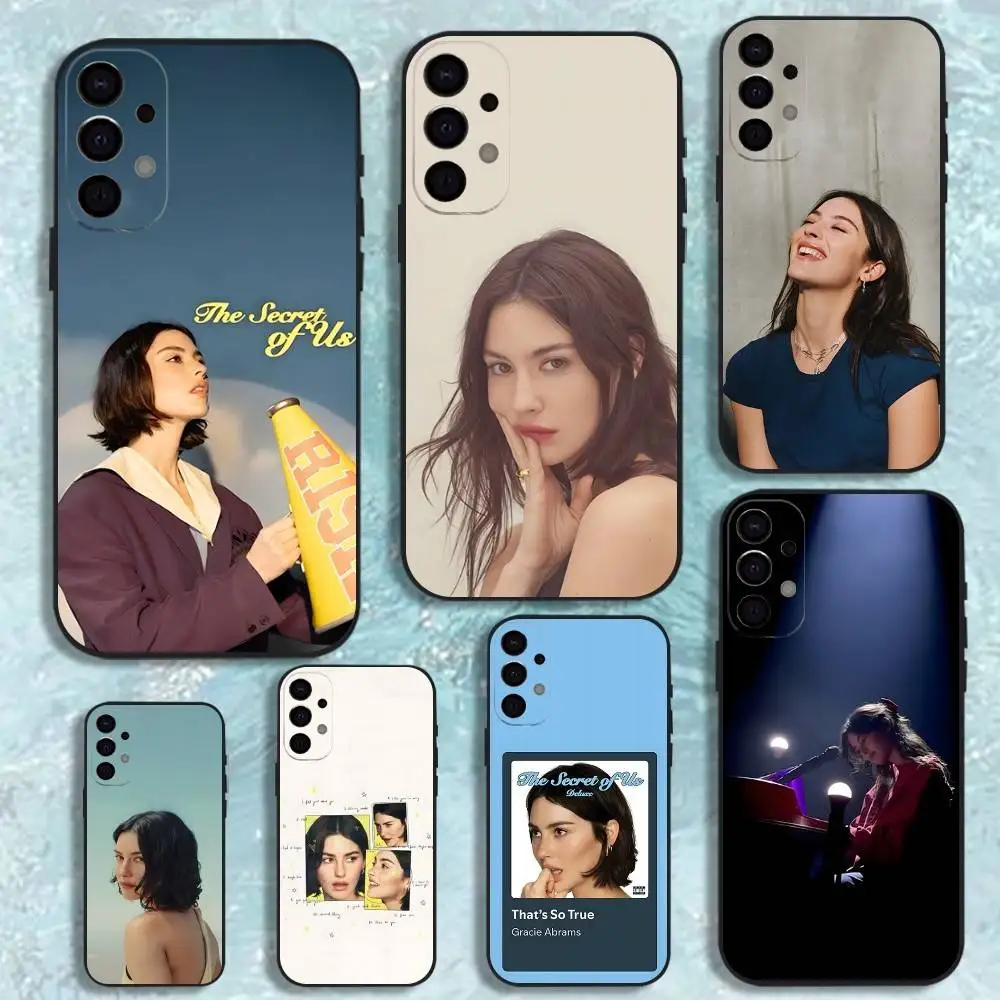 

G-Gracie Singer A-Abrams Phone Case For Samsung S25,S24,S21,S22,S23,S30,Ultra,S20,Plus,Fe,Lite,Note,10,9,5G Black Cover