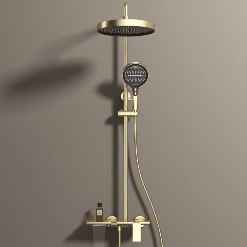 جميع المجموعات الدش النحاسية، دش أبيض حليبي، فندق منزلي، حمام قضيب الرفع #1