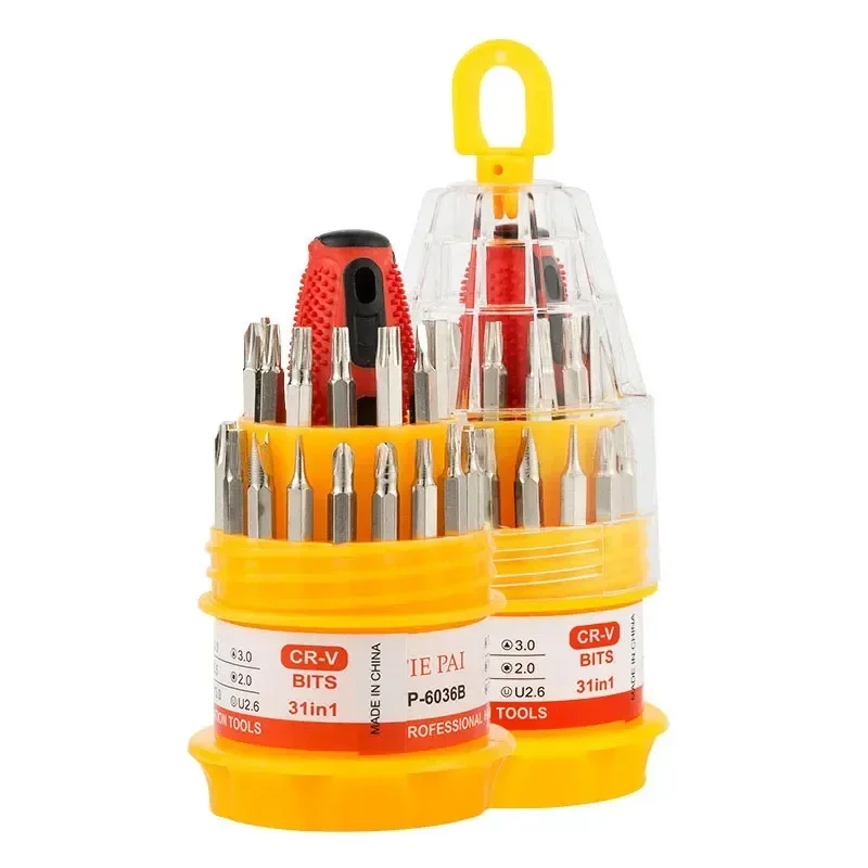 31PCS Multi-Function Screwdriver Combination Set Y-Shaped U-Shaped Cross Word Plum-Shaped Hexagonal Star