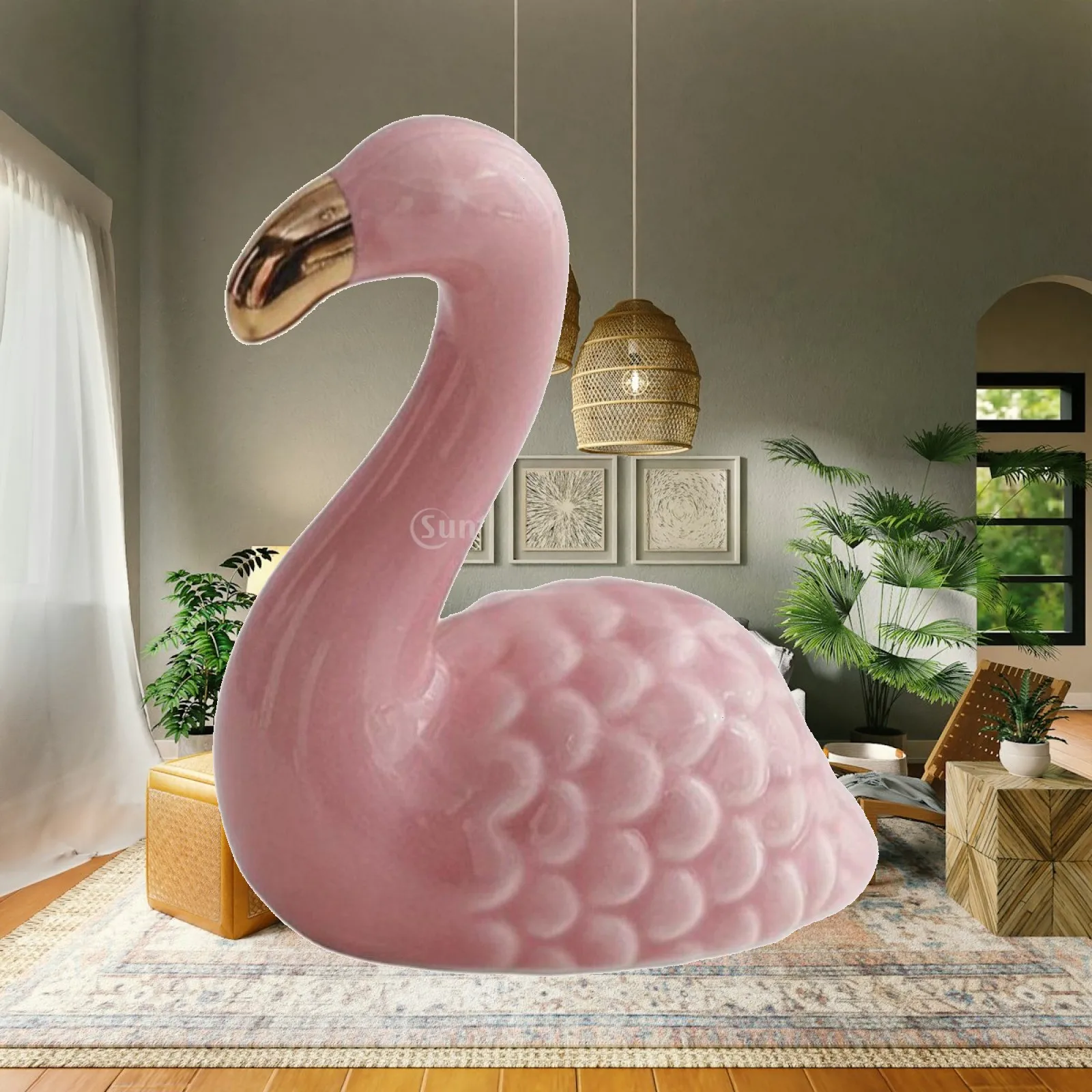Charming Ceramic Animal Figurine Porcelain Jewelry Display Tray Organizer for Accessories Storage