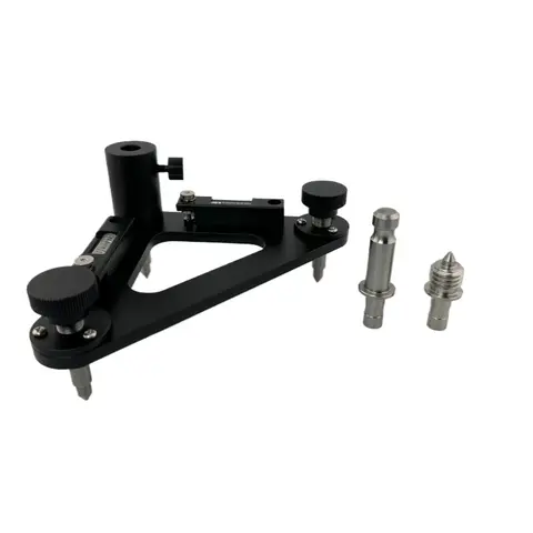 Tribrach with Swiss Adapter & 5/8 Thread Adapter Dual Tube Bubble Level for Leica for Topcon Total Station Prism GNSS GPS Survey