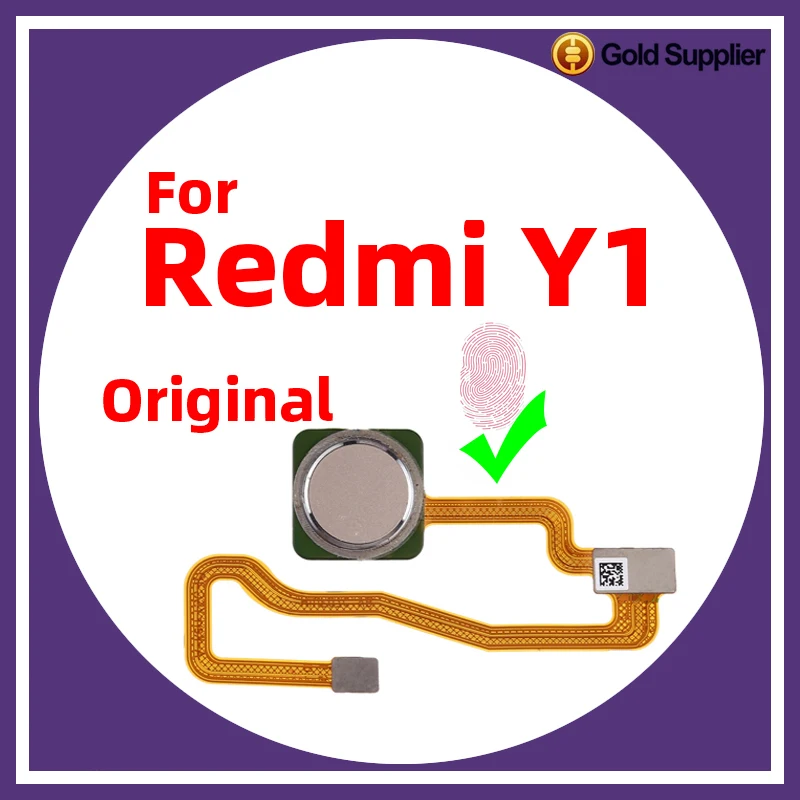 Original For Xiaomi redmi Y1 Fingerprint Sensor Home Return Key Menu Power Button Flex Ribbon Cable