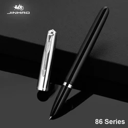 Jinhao 86 Fountain Pen Luxury Elegant Resin Classic Pens Silver Arrow Clip 0.5mm Nib Writing Office Supplies Stationery Gift
