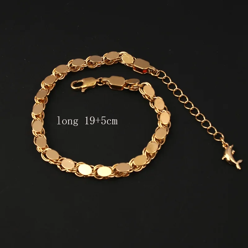 Gold Plated Jewelry Set for Women, Glossy Bracelet, Simple Necklace, Wedding Jewelry, Hot Selling, New Fashion