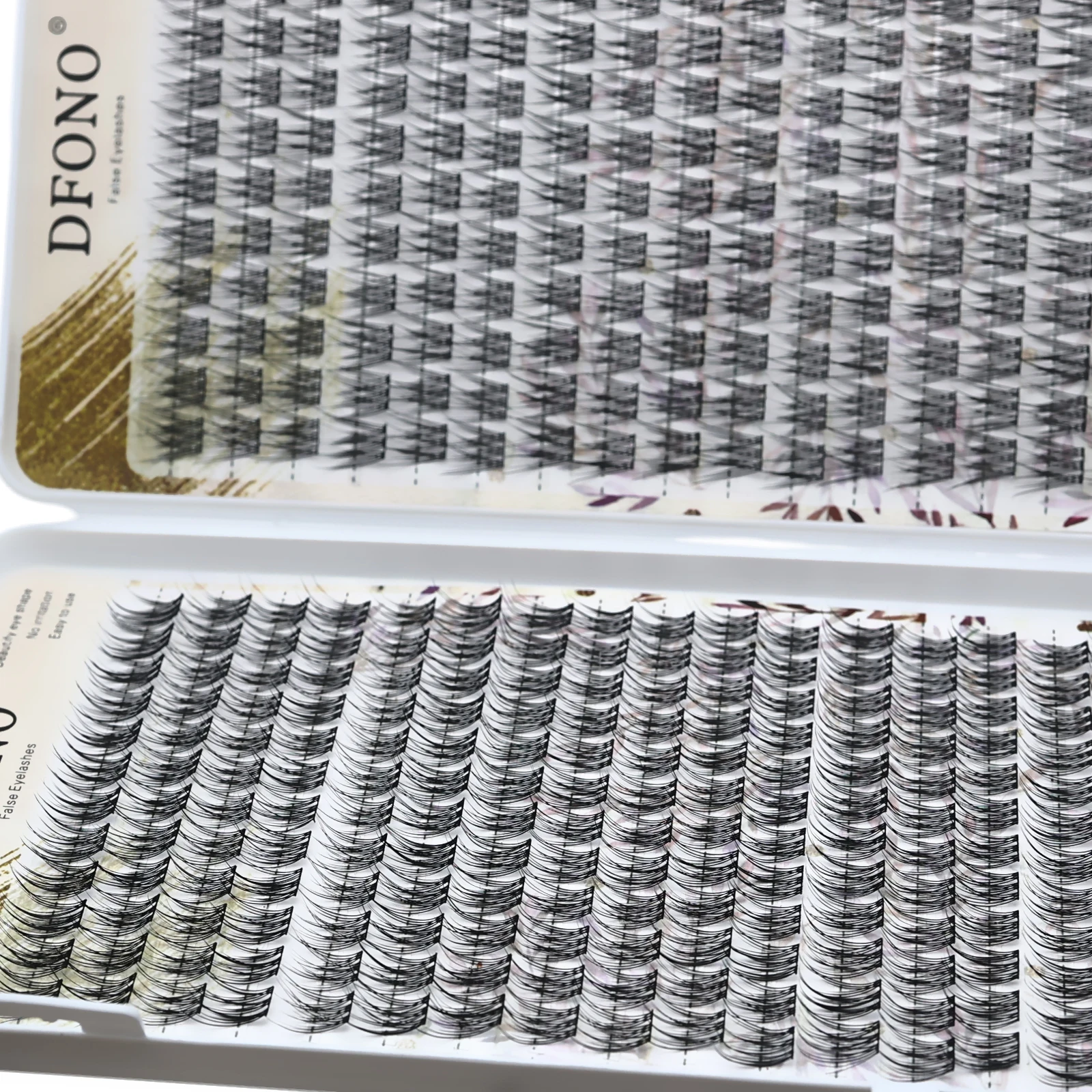 Cluster-Wimpern DIY Wimpernverlängerungen Natürliche, flauschige Einzelwimpern Weiche, wiederverwendbare Wimpernbüschel für Volumen – Detail 3