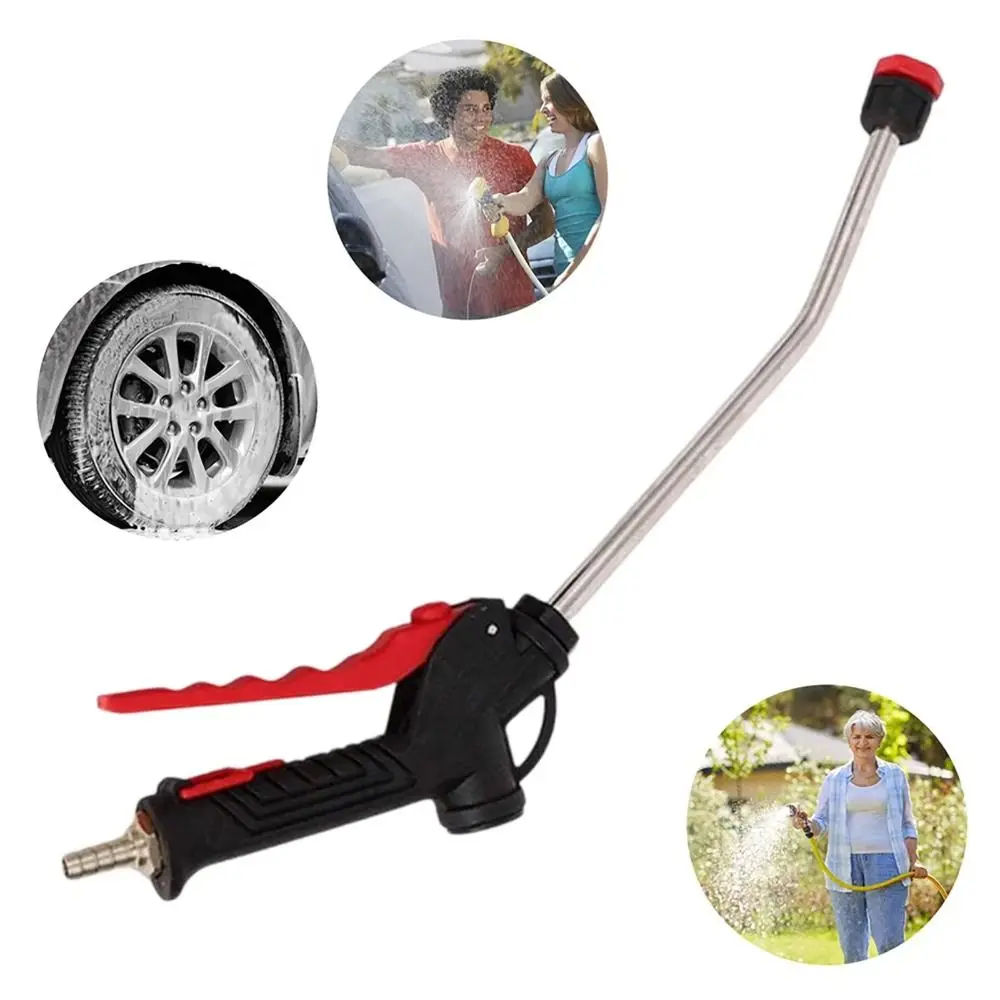 

ABS Car Wash Sprayer Stainless Steel Copper Foam Sprayer Hanging Hole Safety Lock High Pressure Sprayer Garden Watering