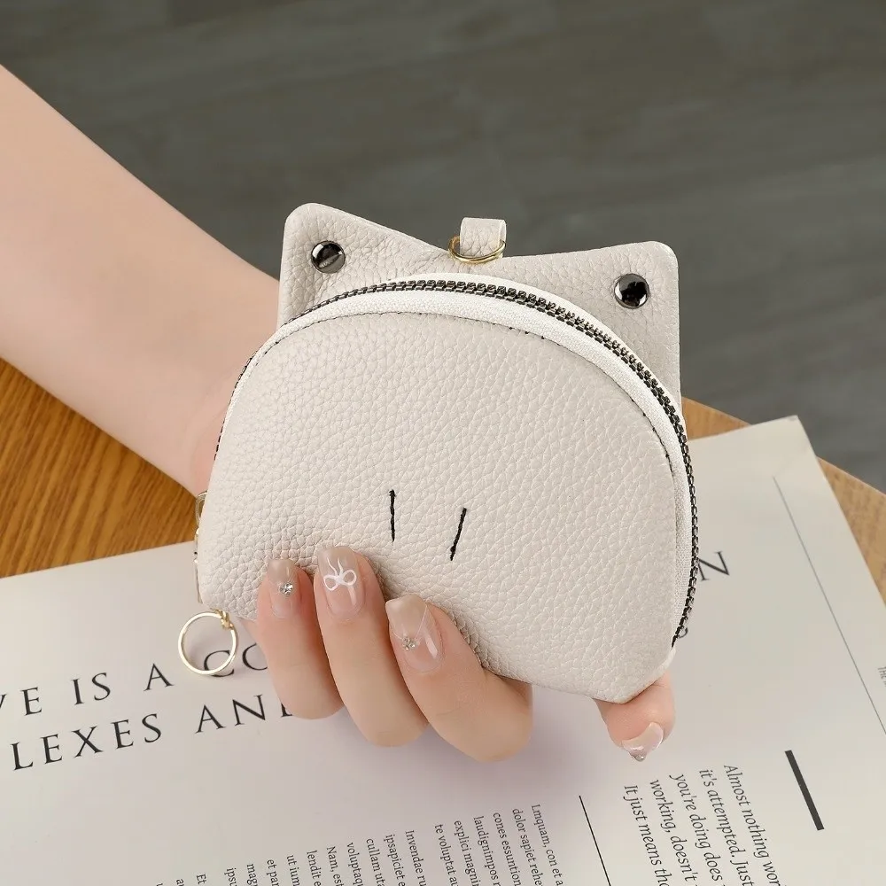 Korean Style Frog Design Coin Purse PU Leather Lightweight Mini Storage Pouch Keychain Compact Animal Shaped Coin Purse