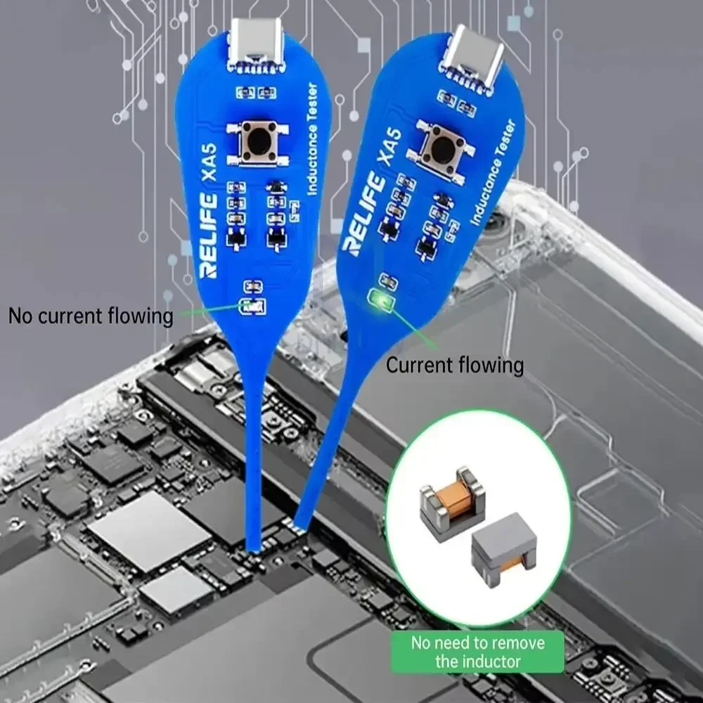 High Precision Motherboard Coil Tester Hand Tool Quick Investigation Electromagnetic Induction Tester Professional