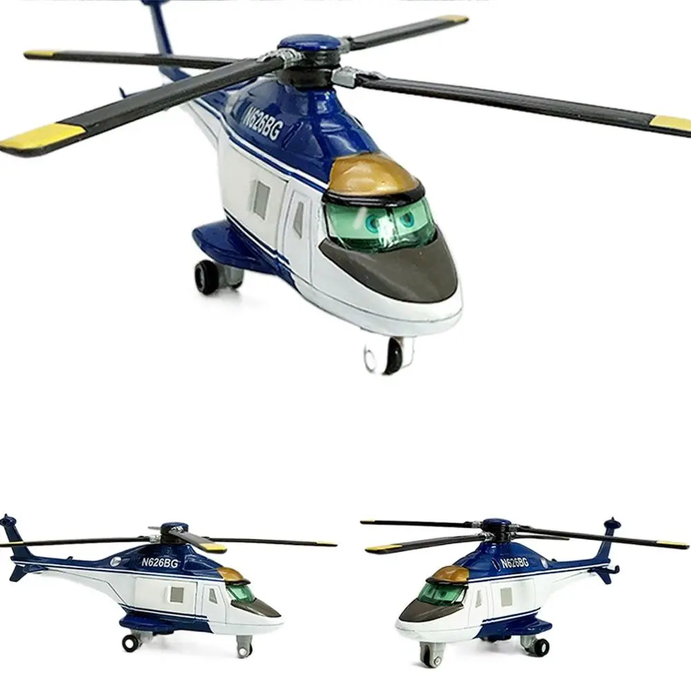 Gift Alloy Pixar Planes Toys Lifelike Cartoon Helicopter Model Toy Airplane Model