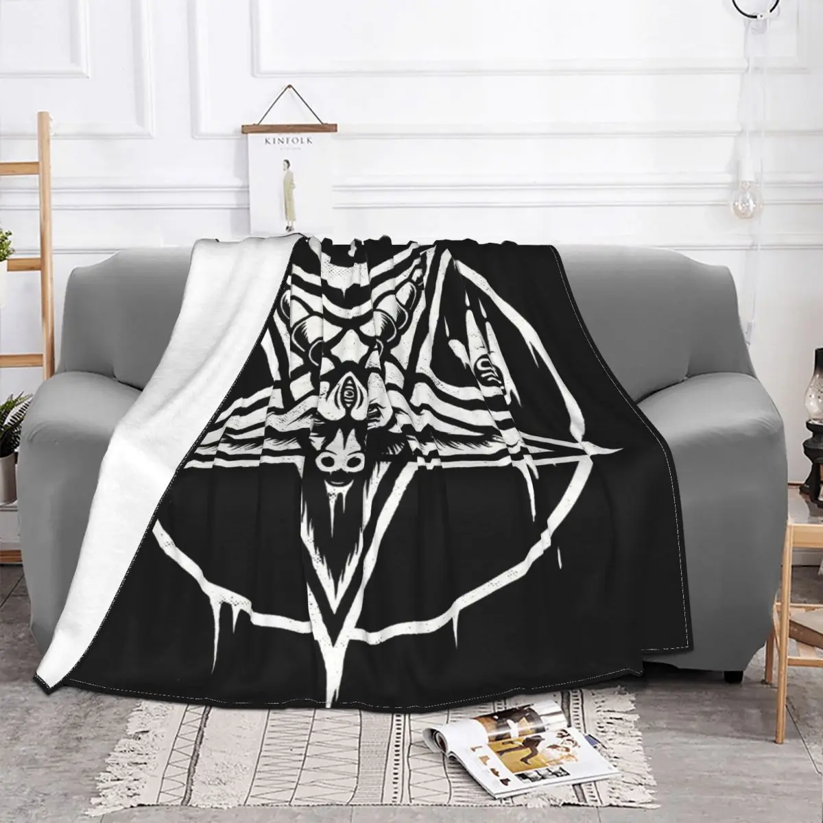 Baphomet Pentagram 192 Home Couple Blankets Thin Wadding Blanket Throw Blanket