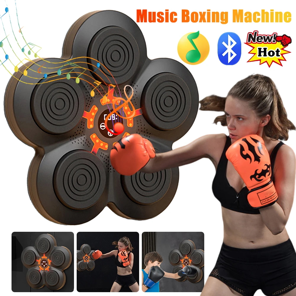 Music Boxing Training Machine Adult Children Smart Sports Fitness Boxing Trainer Home Exercise Punch Wall Target Boxing Training