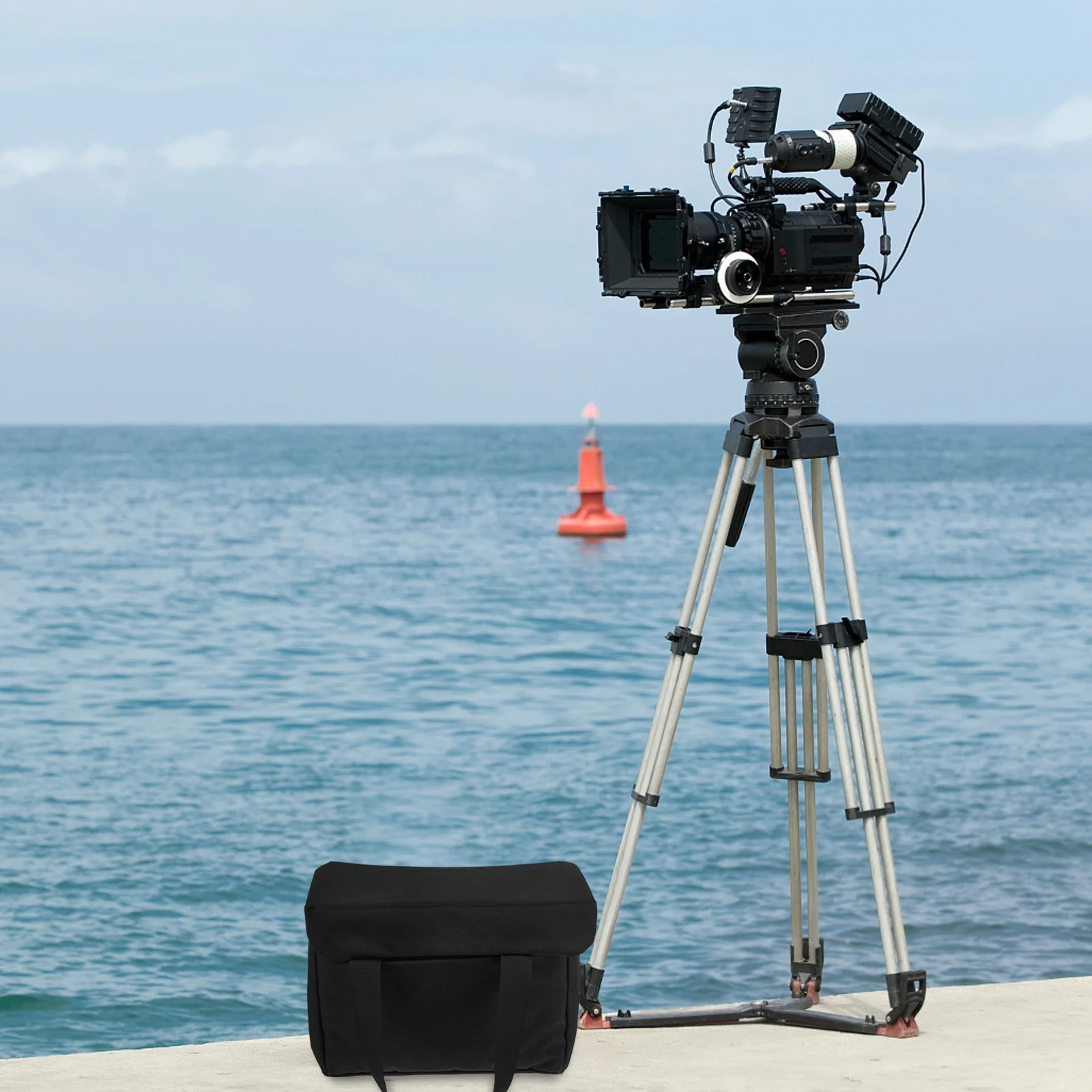 حقيبة مدمجة مضادة للماء للكاميرا قابلة للطي وقابلة للفصل ومقسم محمول للسفر وحقيبة تخزين الكاميرا