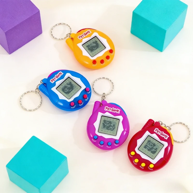 سلسلة مفاتيح إلكترونية لطيفة للحيوانات الأليفة 2026 جديدة - لعبة افتراضية محمولة باليد لعبة مضيئة للأطفال #1