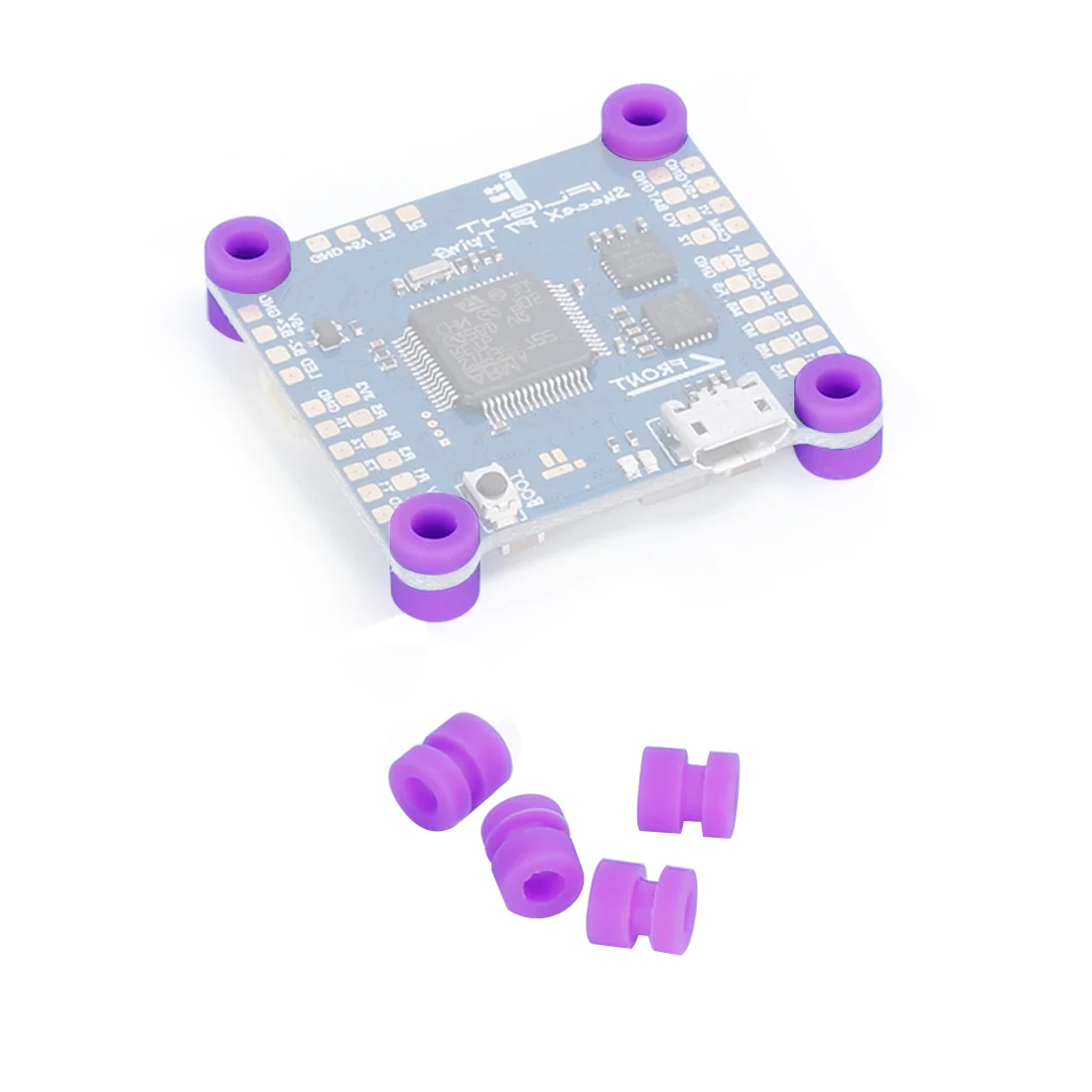 10 Stück M3*6,5MM M2*6 M2 Anti-Vibrations-Unterlegscheiben Gummi-Dämpfungskugeln für Flugsteuerungen RC-Drohnen-Zubehör Schwarze Farbe Optional – Detail 11