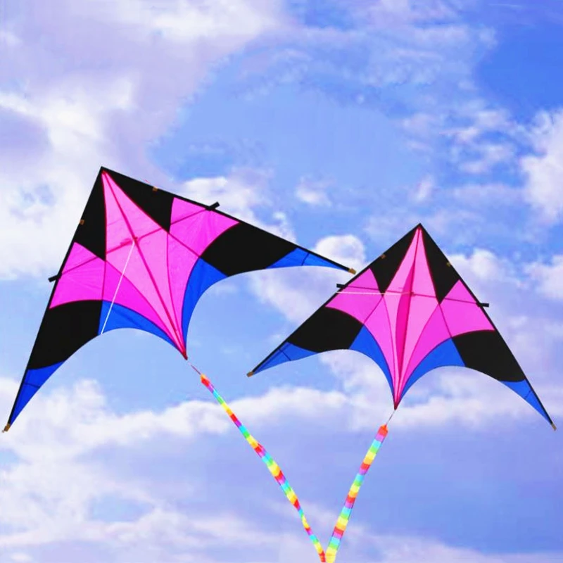 Free shipping delta kites flying toys for children kites factory nylon kites line professional kites ripstop nylon fabric wind