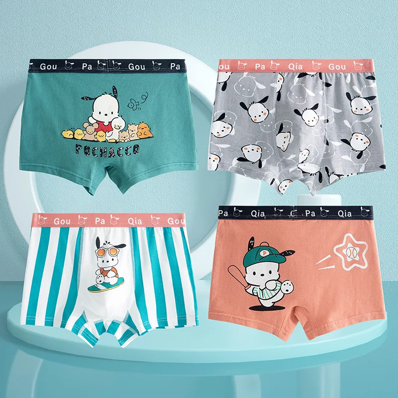 

Sanrio Pochacco Child Underpantsteen Boy Panties Briefs Underwear Children's Boxer Panties Girl Shorts Briefs　Christmas Gift