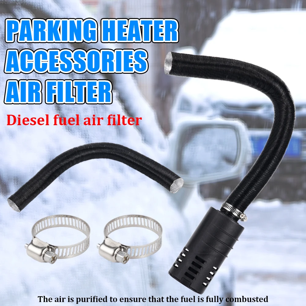 

Parking Heater Air Filter and Duct 12V/24V Universal Accessories Suitable for 2-8KW Diesel Heaters Trucks RVs Boats Home Use
