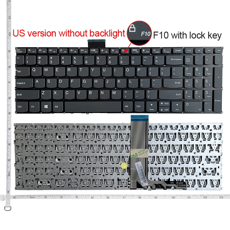 لوحة مفاتيح الولايات المتحدة لينوفو ، لينوفو إيداباد 3-15 alc6 ، 3-15 itl6 ، 3-17 ، 3-17 itl6 ، XIAOXIN 16 ، IRL8 ، ABR8 ، IAH8 ، Slim 5 ، 16 ،