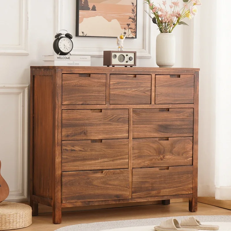 Storage cabinet, drawer type living room solid wood TV cabinet, modern simple master bedroom chest cabinet, dining side cabinet