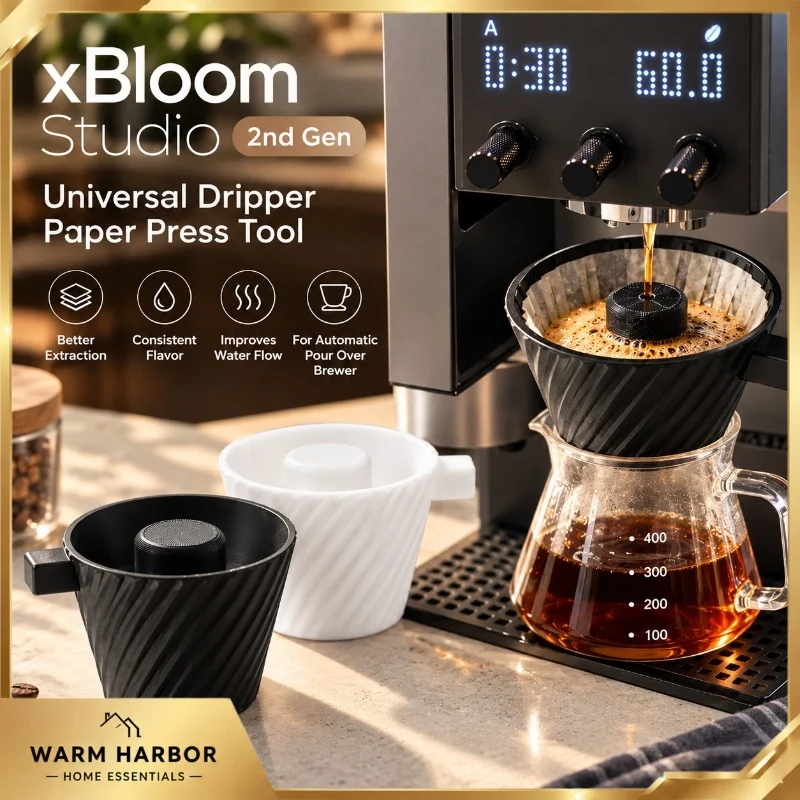 Xbloom Studio 2nd Gen Universal Coffee Dripper Paper Press Tool Automatic Pour Over Brewer Filter Cup Barista Brewing Accessory