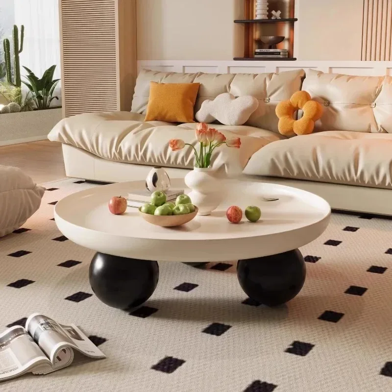 

Indoor Modern Round Coffee Tables Design Italian Floor Living Room End Table Nordic Apartment Mesa De Centro Furniture Home