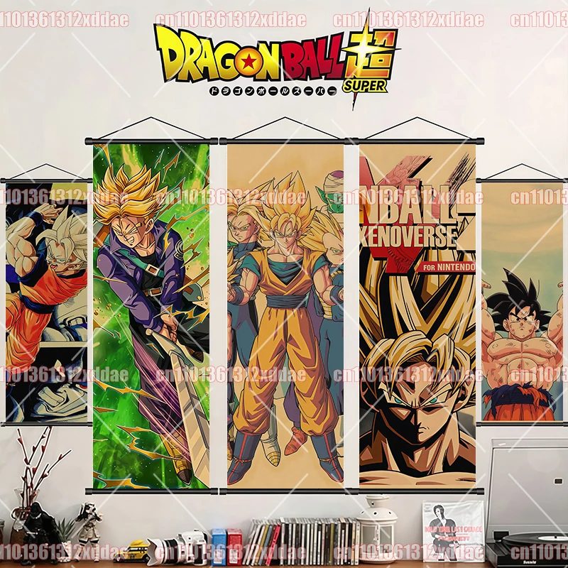 Affiche Murale Verticale Dragon Ball Anime Classique, Impression HD 8K, Couleurs Chaudes Rétro, Cadeau Décoration de Chambre