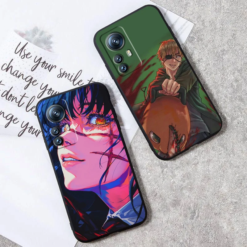 Anime C-Chainsaw M-Mans For Xiaomi Mi 14 13T 13 12T 12 11T 11i 11 10T 10 Pro Lite Ultra 5G Black Back Phone Case