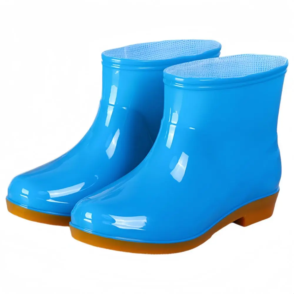 Rutschfeste Damen-Kurzregenstiefel, Wasserdichte Leichte Garten-Regenschuhe, Langlebige Niedrige Wasserschuhe für Outdoor, Küche, Arbeit – Detail 16