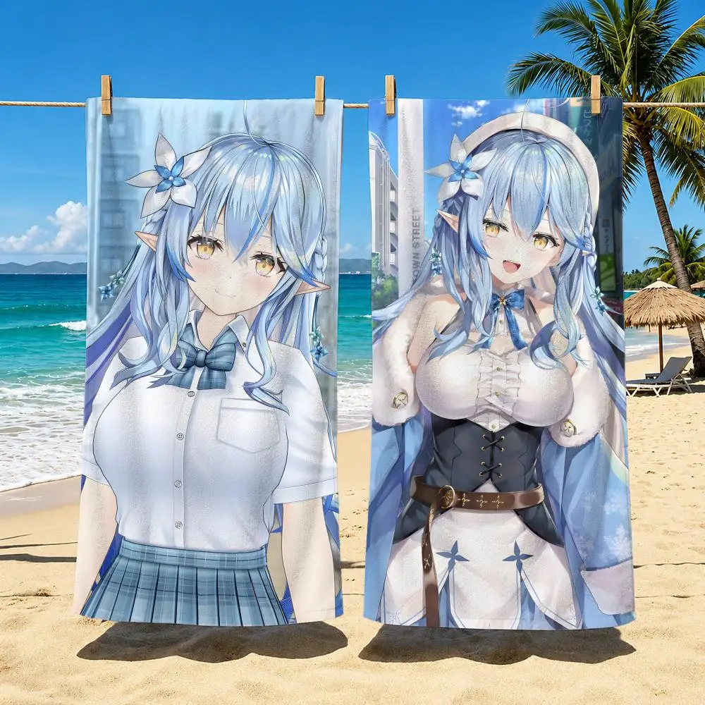VTuber Y-Yukihana L-Lamy Towel Towel beach towel, quick drying absorbent bath towel for Swim,Gym,Camping,Outdoor hot
