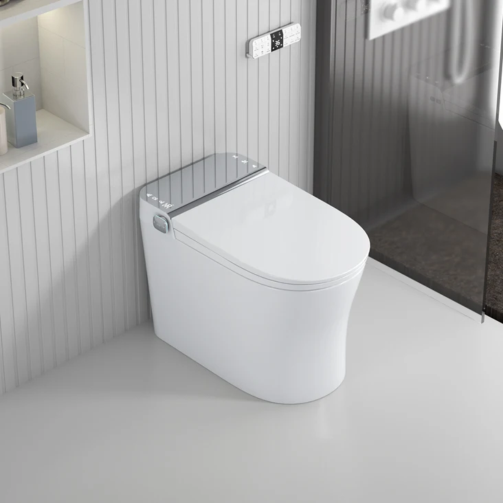 Wholesale Hotel Supplier New Design Automatic Flip Smart Intelligent Bathroom Ceramic Toilet