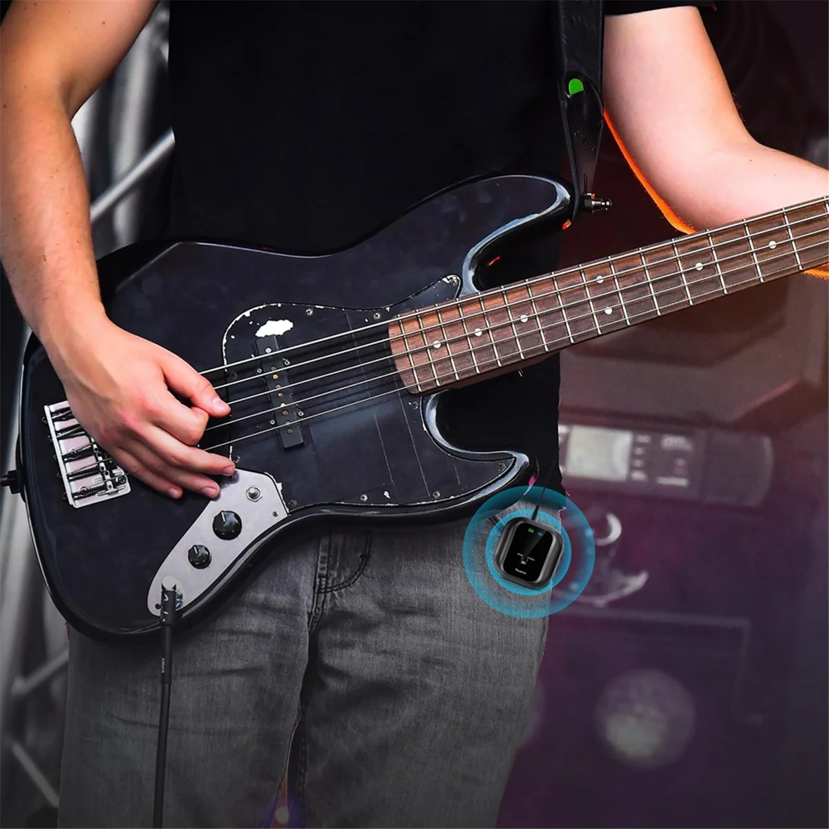 Sistem Monitor Earphone UHF Nirkabel yang Andal Pemancar & Penerima Isi Ulang untuk Studio, Latihan Band, Pertunjukan Langsung