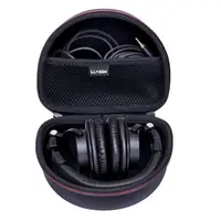 LTGEM Estuche de transporte duro para Audio Technica ATH M50x/M50/M70X/M40x/M30x/M50xMG auriculares de Monitor de estudio profesional