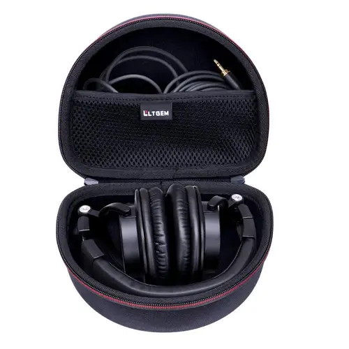 LTGEM Estuche de transporte duro para Audio Technica ATH M50x/M50/M70X/M40x/M30x/M50xMG auriculares de Monitor de estudio profesional