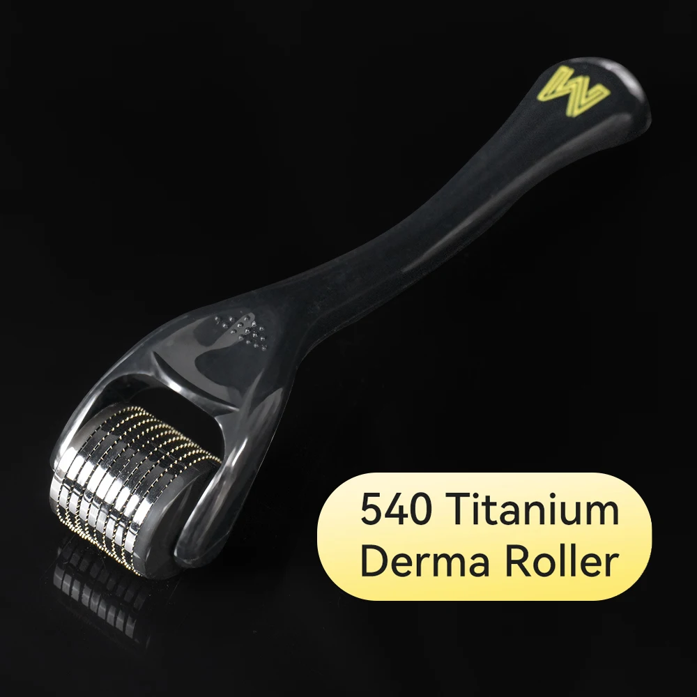 

Hello Face Derma Roller Titanium 540 Microneedling Micro Needle Roller For Men And Women Home Use