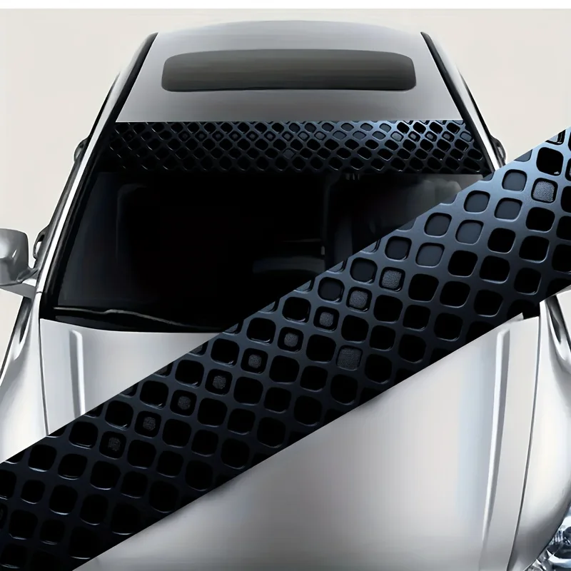 1-Pack eye-catching car front windshield rhombus stickers for Audi, Honda, Mitsubishi, Ford, Volkswagen, Opel, and more