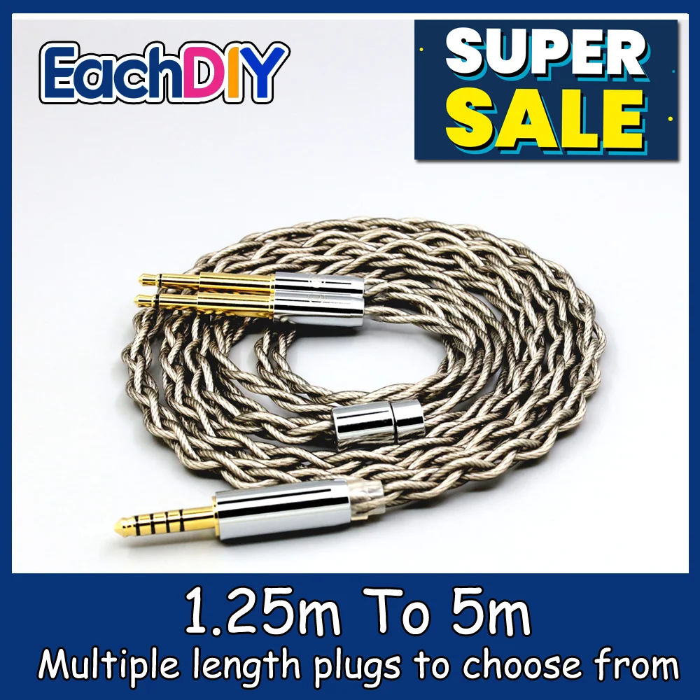 99% الفضة النقية + الجرافين الفضة مطلي درع سماعة كابل ل Meze 99 كلاسيكيات NEO NOIR سماعة الرأس LN007945