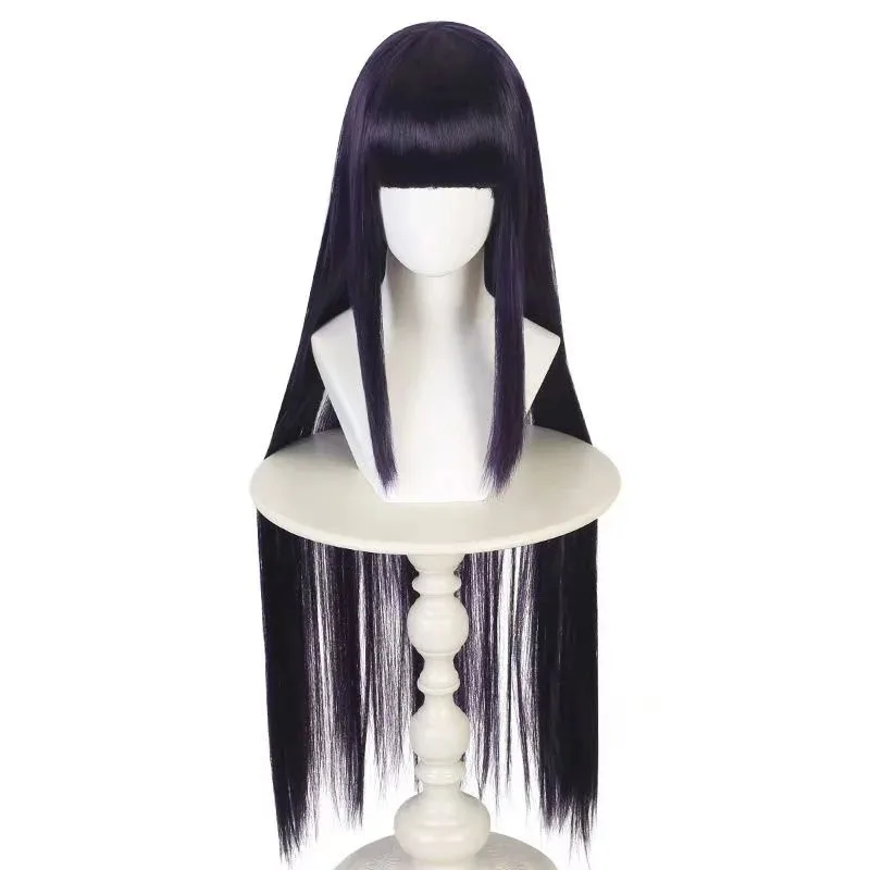 HOKAGE NINJA Хината Хьюга, парик для косплея, синтетический длинный прямой парик, аниме Coser, милый парик высокого качества для девочек, вечерние на Хэллоуин