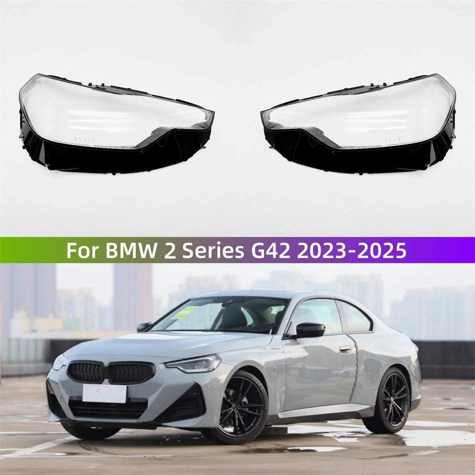 

For BMW 2 Series G42 2023 2024 2025 Car Products Lights Cover Headlight Shade Car Front Headlight Lens Cover Lights Shell