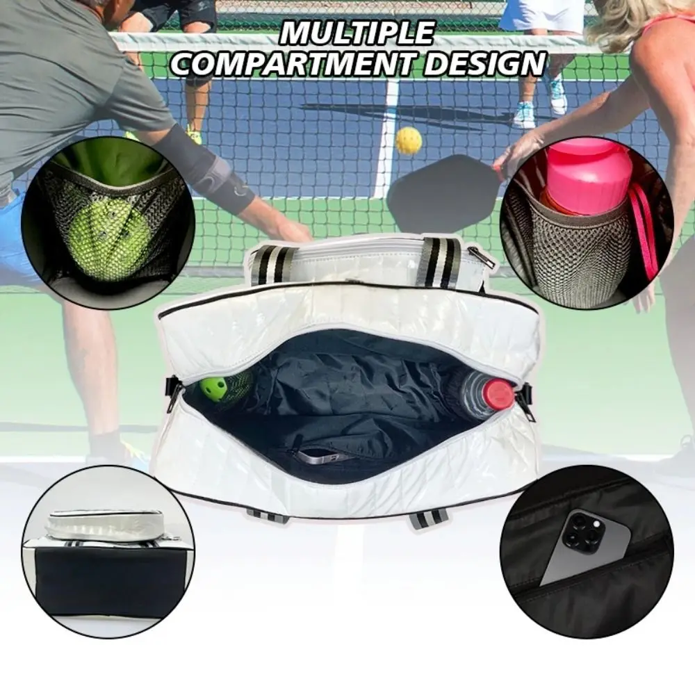 

2-в-1 Сумка для весла Pickleball Неопреновая съемная сумка через плечо Pickleball Большая вместимость Водонепроницаемая