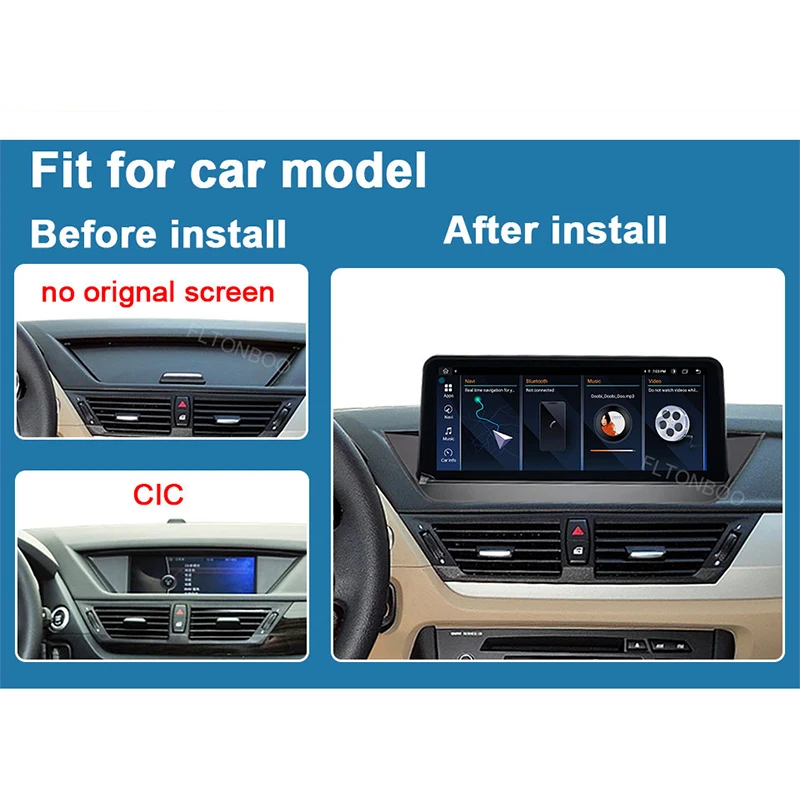 FLTONBOO 8 core 1920X720 DSP IPS Android Car GPS Navigation radio Multimedia player for BMW X1 E84  F48