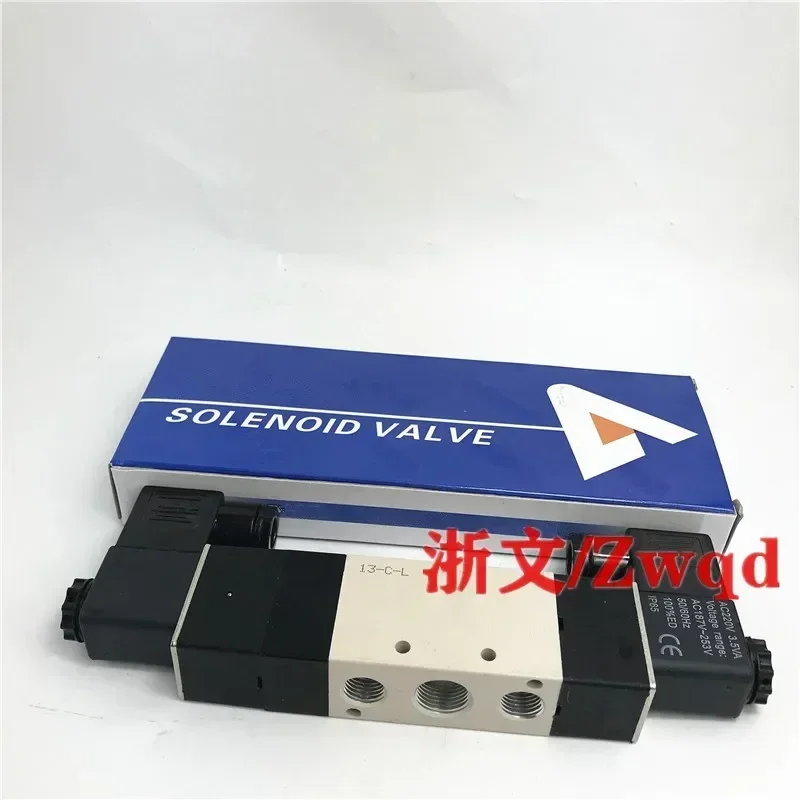 Solenoid valve 4V330C-08 4V330C-10 three-position five-way double electronically controlled directional valve