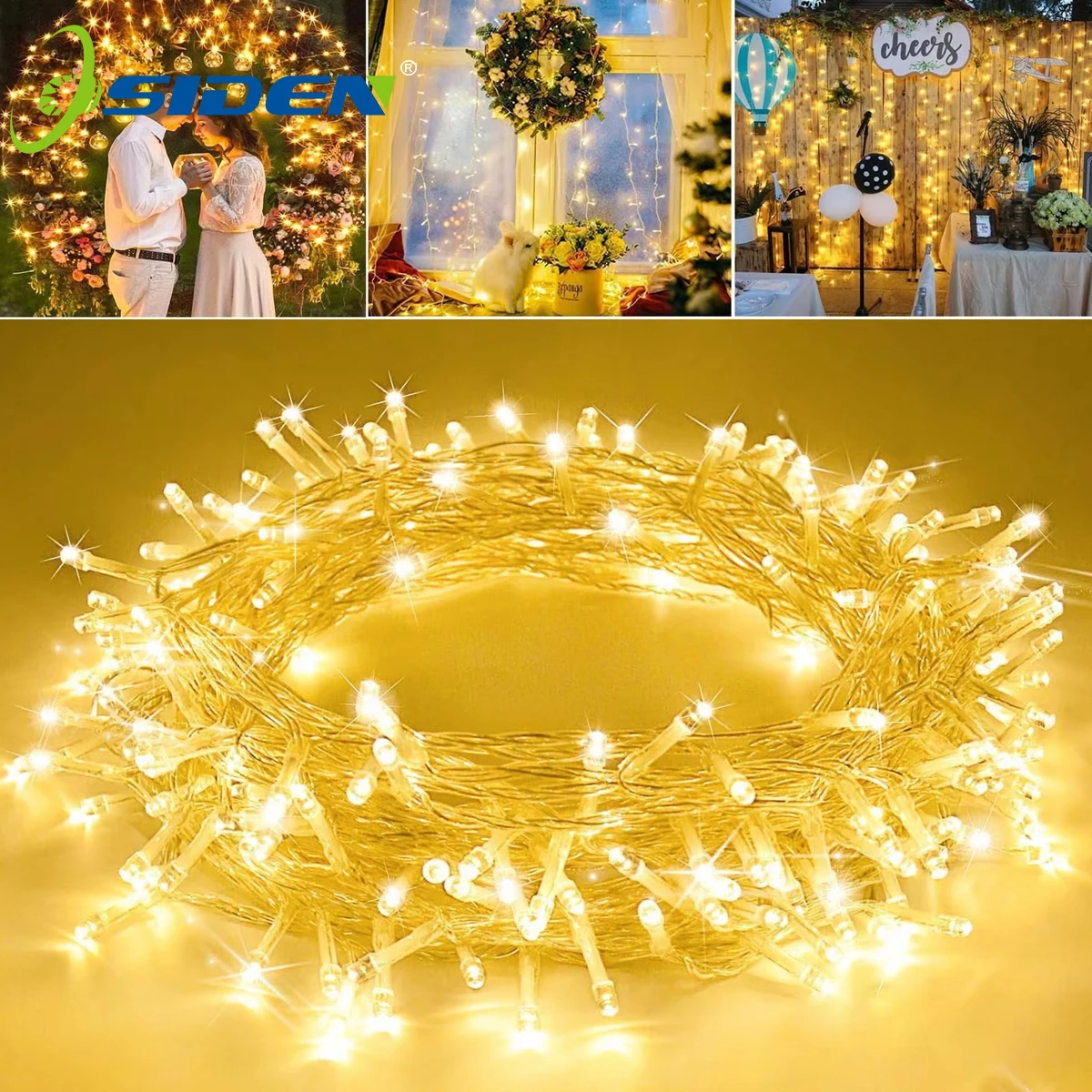10/20M LED String Light Waterproof Christmas Decoration Fairy Lights for Outdoor Garden Yard Bedroom Wedding Party Holiday Lamps