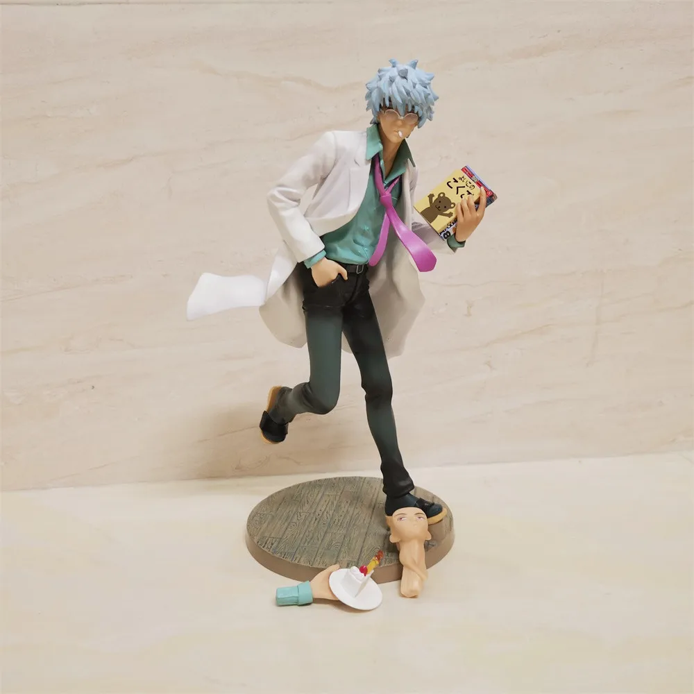 

Аниме Gintama Sakata Gintoki ПВХ фигурку Коллекционная модель игрушки куклы 22 см