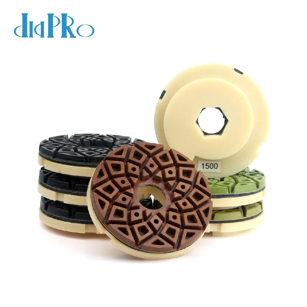 Diapro 7mm Thickness Edge Grinding Wheel Disc Resin Diamond Edge Wheels Marble Polishing Pad For Granite Marble Engineered Stone