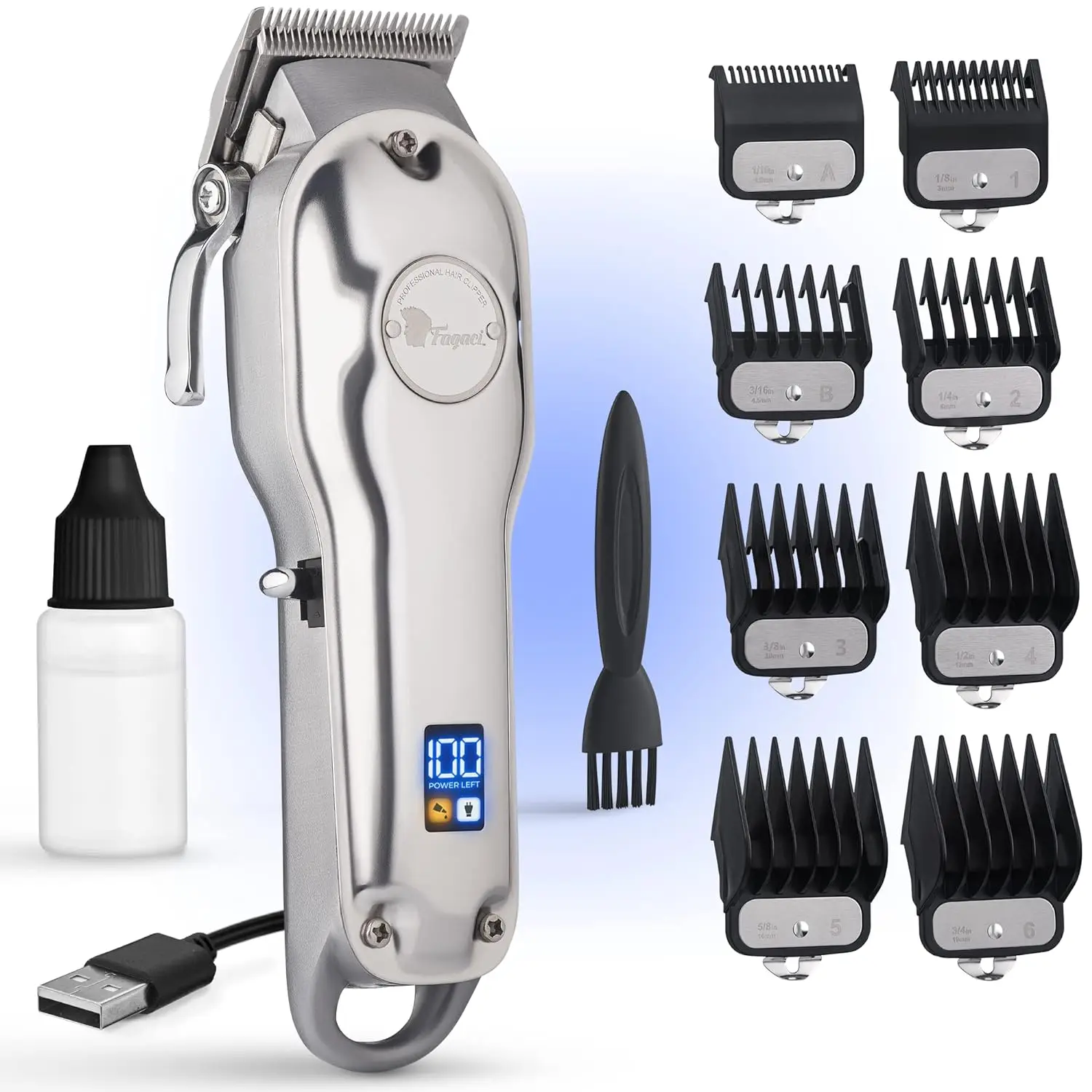 Professional hair clippers, cordless hair clippers, Men's professional, Barber clippers, Hair kit, electric men's hair clippers