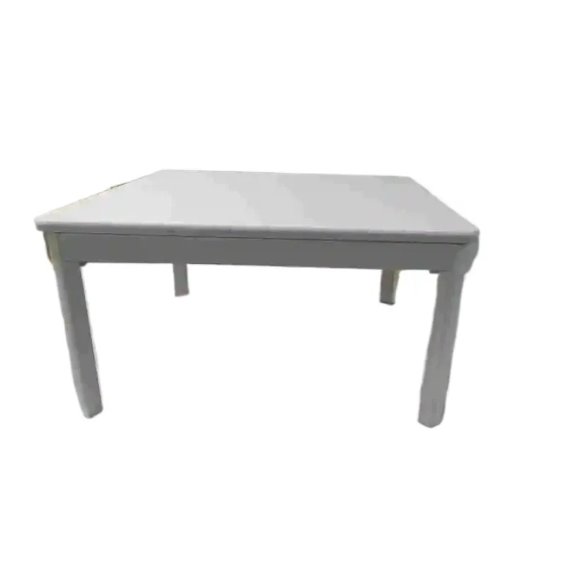 Discounted White Solid Wood Spray Painted Dining Table Furniture Apartment Modern Minimalist 75 * 75 * 38CM