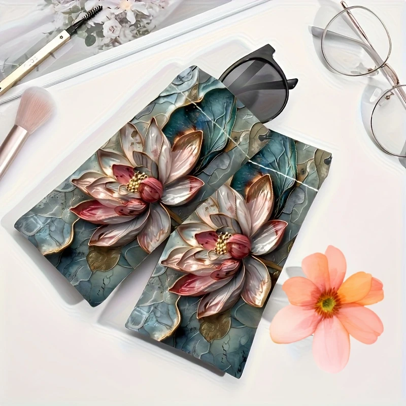 

Eyeglass Case Impact-Resistant Soft Pu Leather Eyeglass Case Sunglasses Case Romantic For School Everyday Use Travel